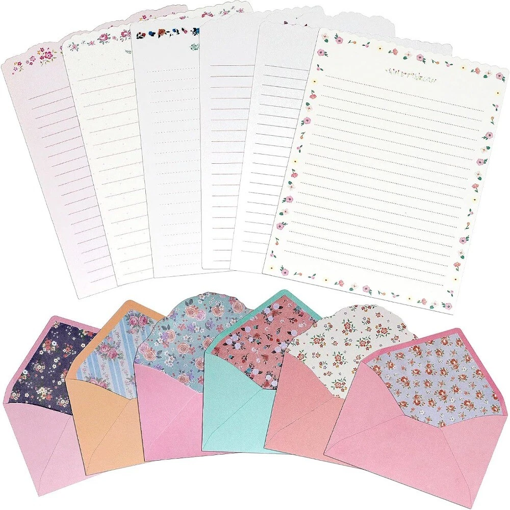 12PCS Envelopes Stationery Paper Letter Stationery Set Office Supplies