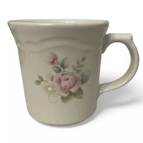 Pfaltzgraff Pink Tea Rose Stoneware Tea Cup Coffee Mug Vintage 1985