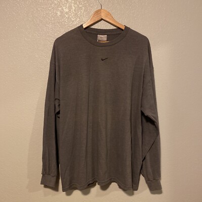 Vintage 90s 2000s Nike Center Swoosh Long Sleeve Tee Shirt Vintage 90s 2000s Nike Center Swoosh Long Sleeve Tee Shirt