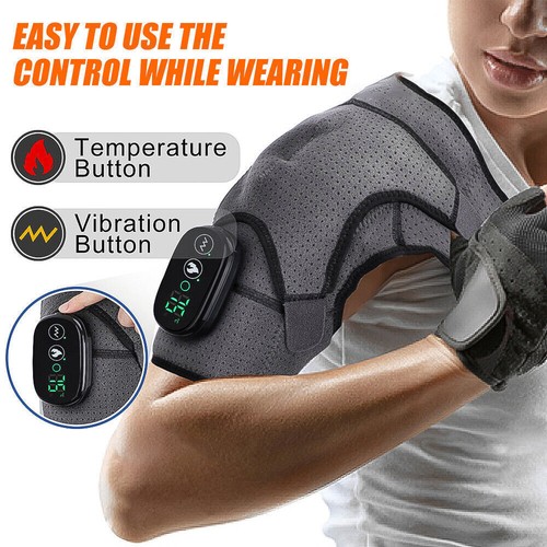 Cordless Heated Shoulder Brace with Vibration, Shoulder Massager for Men & Women - Picture 8 of 18