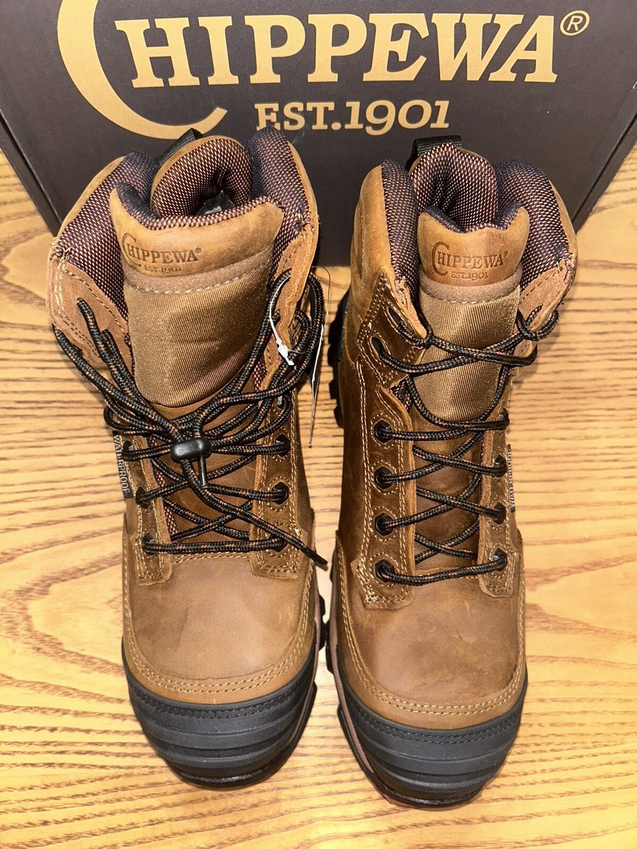 CHIPPEWA MENS COMPOSITE TOE WORK BOOTS STYLE#AE5003 SIZE 10 