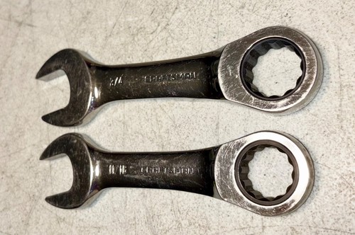 CRAFTSMAN SAE STUBBY RATCHETING COMBINATION WRENCH 5/16" TO 3/4" SELECT - Picture 2 of 4