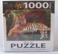 The Lang Companies 1000 Piece Jigsaw Jig Saw Puzzle MAJESTIC TIGER