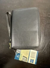 New PlanAhead Black Classic Phonepro Organizer 3.75” x 6.75” Calculator Wallet