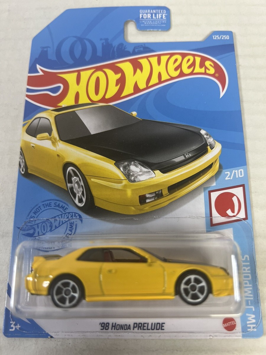 Hot Wheels HW J-Imports '98 Honda Prelude 2/10 Yellow Diecast