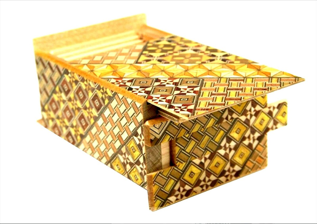 Secret Puzzle Box zaiku Hakone Parquet 21 Times Gimmick from Japan