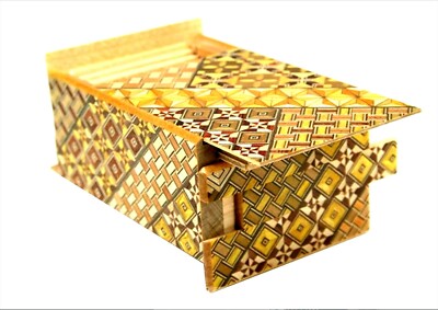 Secret Puzzle Box zaiku Hakone Parquet 21 Times Gimmick from Japan