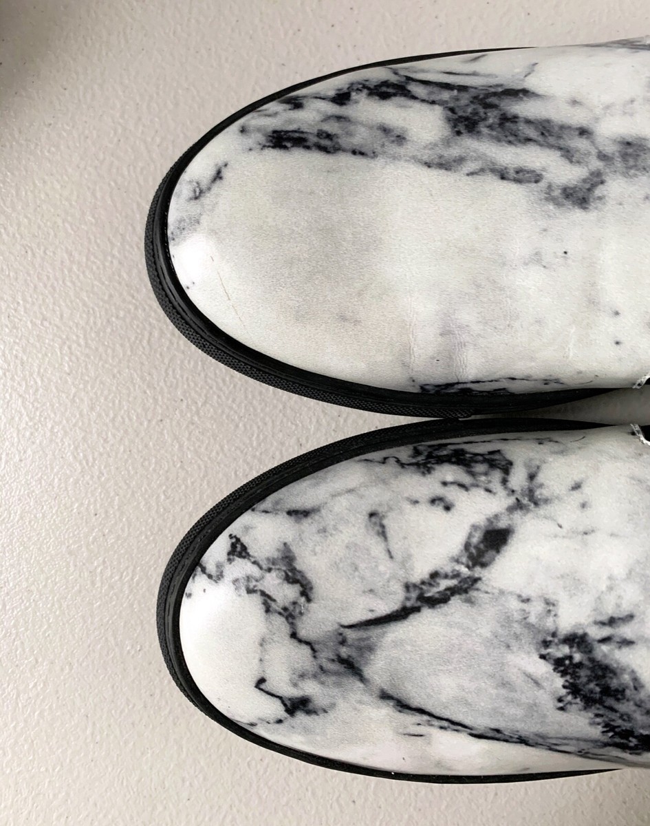 $625 Balenciaga Marble Print Leather Slip On Sneakers Shoes  display picture 1