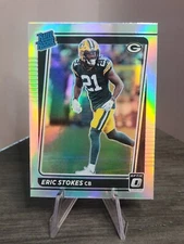 2021 DONRUSS OPTIC ERIC STOKES SILVER HOLO RATED ROOKIE RC #251 PACKERS SP