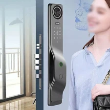 Fingerprint Face Smart Lock Tuya Wifi Keyless Intercom Palm Vein Auto Door Loc3T