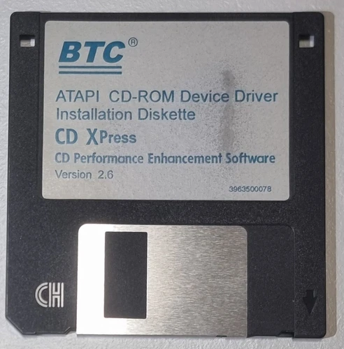 BTC ATAPI CD-ROM Device Driver Diskette Performance Enhancement Software V 2.6