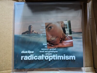 Dua Lipa Radical Optimism Exclusive Deluxe Blue/White Vinyl W/ Signed Insert