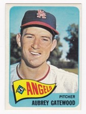AUBREY GATEWOOD 1965 Topps Baseball # 422 Los Angeles Angels Ex Plus