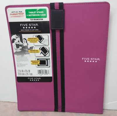 Five Star Tablet Stand and Notebook Case Pink 11.75 x 9.75''