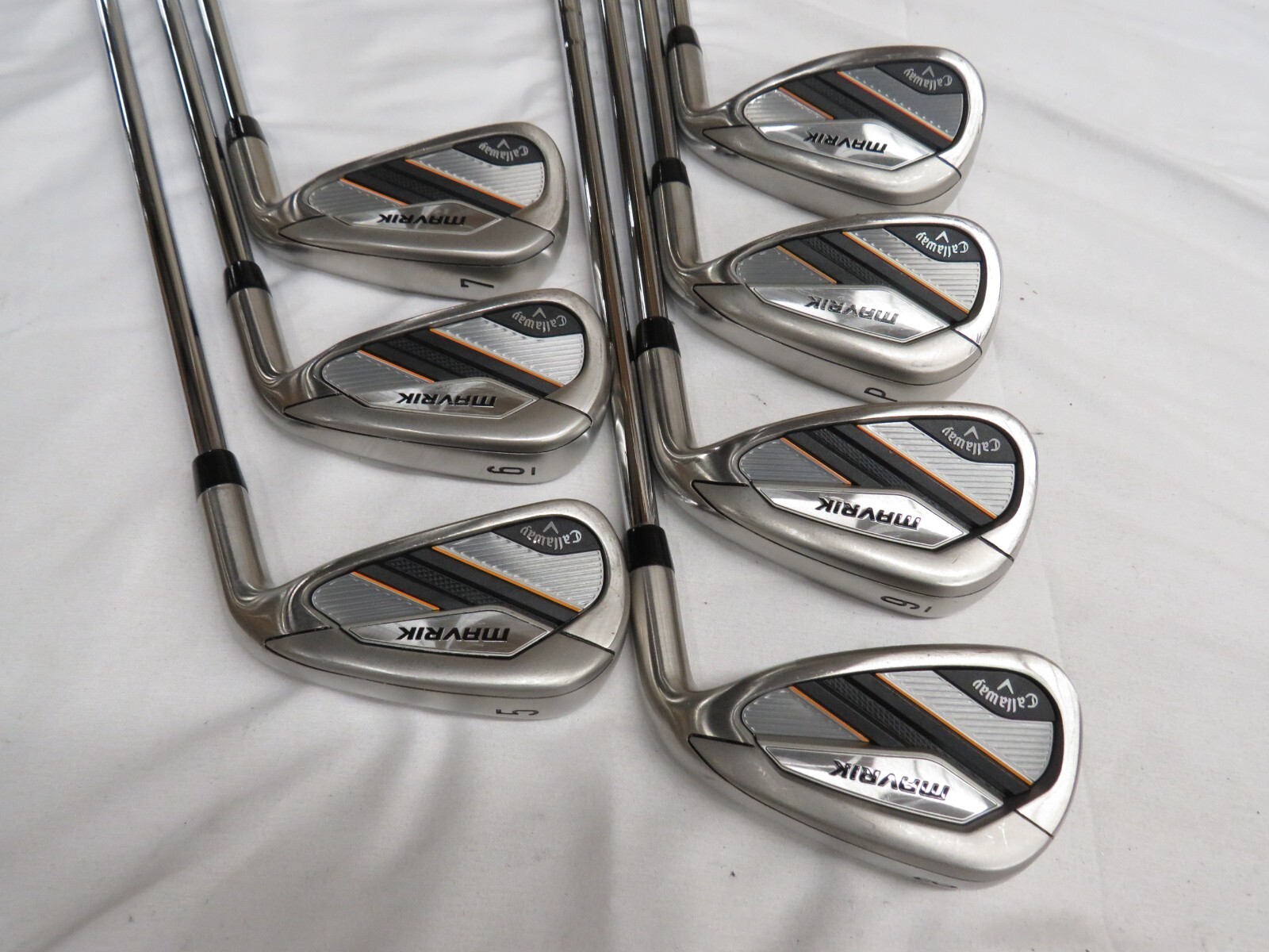 Used Callaway Mavrik Iron Set 5AW XP 95 S300 Stiff Flex Steel Shafts