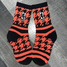 NBA LOGOMAN BASKETBALL LOGO ORANGE BLACK YOUTH CREW LENGTH SOCKS KIDS