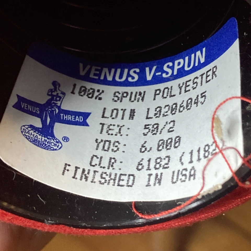 Venus Red V-Spun Polyester Sewing Thread 6,000 Yds x 4 2 of Color 6182 2 of 6181 - Image 3 of 4