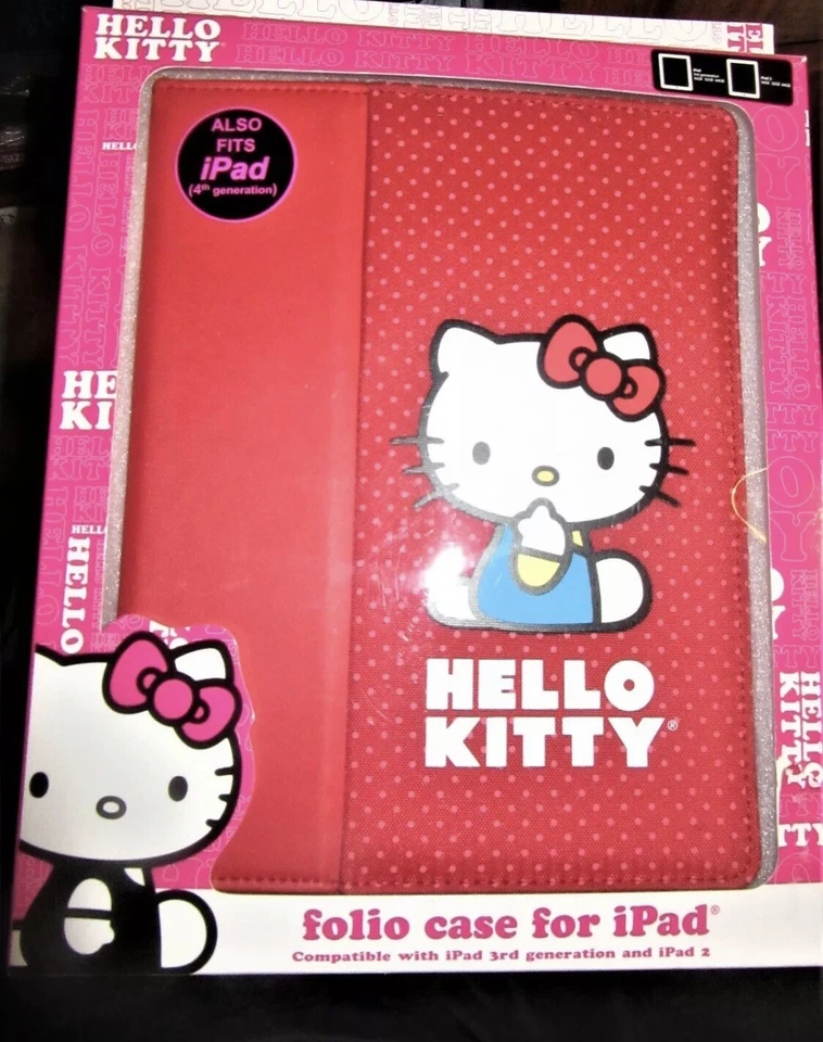 Hello Kitty Folio Case iPad 2, 3rd Gen & 4th and iPad Retina Display RED - Image 2 of 4