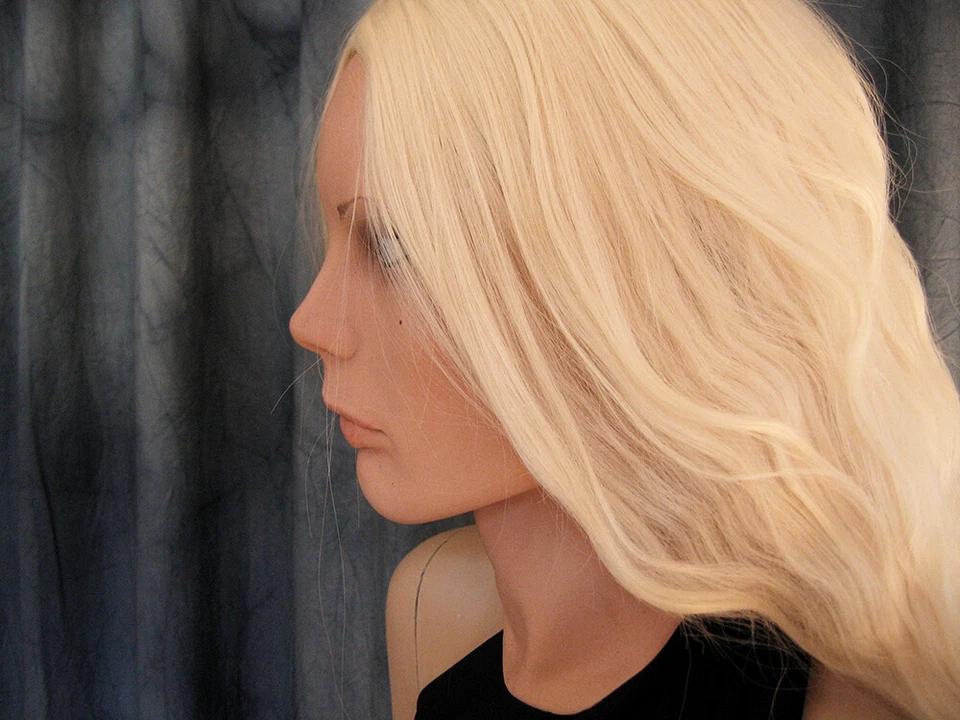 Maske BLOND ANGEL +AUGEN +PERÜCKE Trans Frau - ECHTES SCHAUMLATEX Crossdresser - Bild 2 von 4