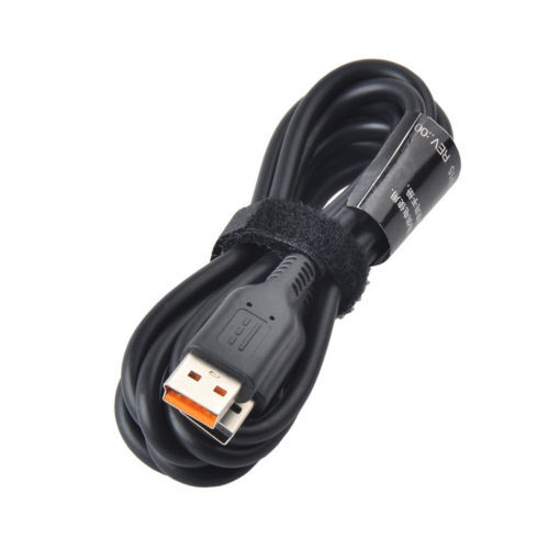 High Quality Laptop USB Charging Cable Black Lenovo Yoga 3 4 Pro Yoga 700 900 D - Afbeelding 5 van 6