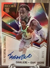Isaac Okoro ROOKIE AUTO 2020-21 Recon Red True Potential Signatures /99 Cavs RC