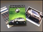 2002 Buick Rendezvous Original Car Press Media Brochure Catalog and paint Set