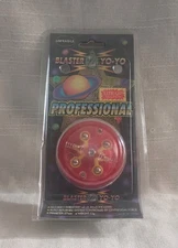 Vintage New Blaster Z Light Up Yo-Yo Professional Sealed Clear Red NOS