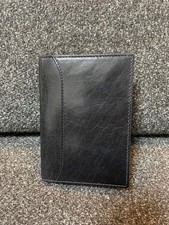 Filofax Lockwood Pocket Size Small Leather System Organizer Navy Blue With Box
