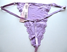 VICTORIA'S SECRET DREAM ANGELS V-String Thong Panty NWT Purple S M L XL VS