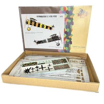 Battle Axe 1/32 Plastic Scale Model (32BA03) Fokker E.V/D.VIII - New/Open Box