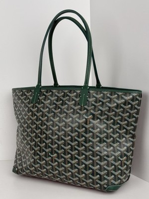 Goyard Saint Louis Medium Tote Green Goyardine Canvas B-2 | eBay