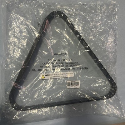 GSE Billiard Pool Ball 8 Ball Triangle/9 Ball Diamond Rack - Black Plastic