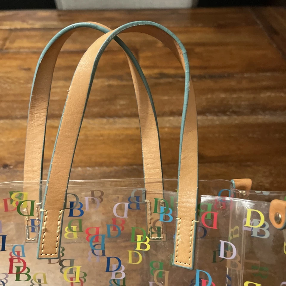 DOONEY & BOURKE Signature DB Multicolor Small Clear Lunch Mini Tote Bag 2 - Image 3 of 4
