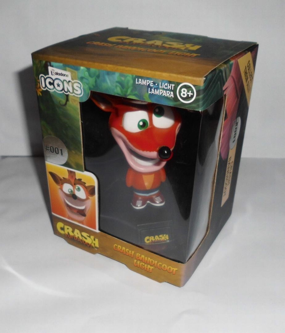 Crash Bandicoot Lampe Tischlampe USB Playstation Icon NEU
