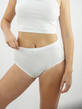 Damen Slips Baumwolle Weiß 3er-6er Pack Maxi Slip Unterhose Unterwäsche 36-58