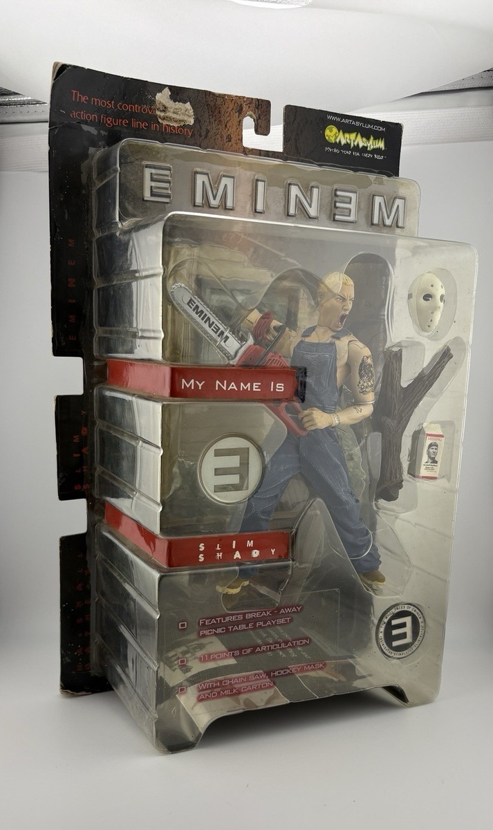 Eminem Art Asylum Slim Shady Chainsaw Marshall Mathers 7” Action