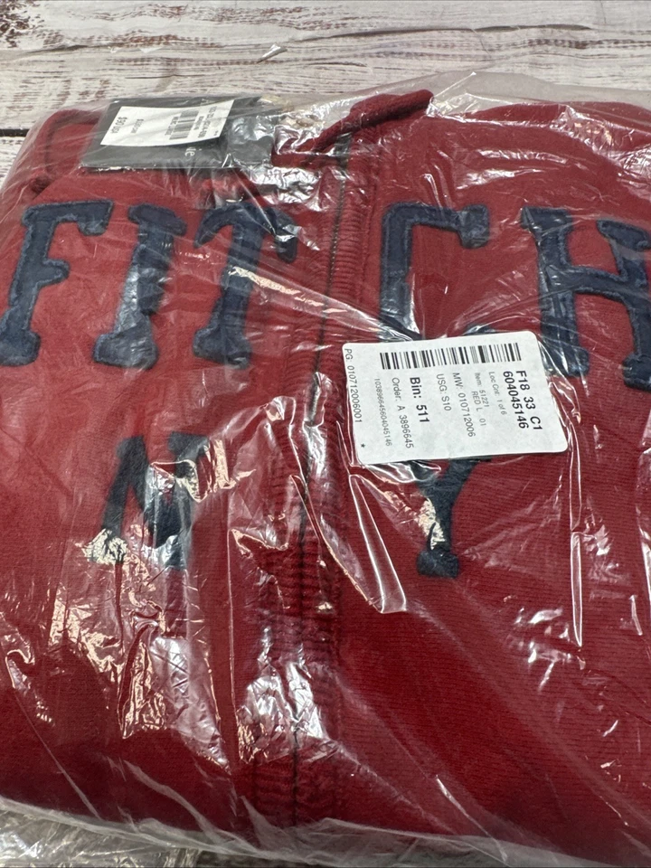 Sudadera con Capucha Abercrombie & Fitch Muscle L De Colección Y2K Peso Pesado Envejecido Cremallera Foto 2 de 4