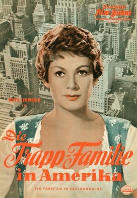 Filmprogramm ''DIE TRAPP-FAMILIE IN AMERIKA'' (IFB) 1958 Ruth Leuwerik, Hans Holt