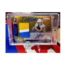 2024 Panini Freshman Fabric Signatures Ladd McConkey RPA Chargers 2/10
