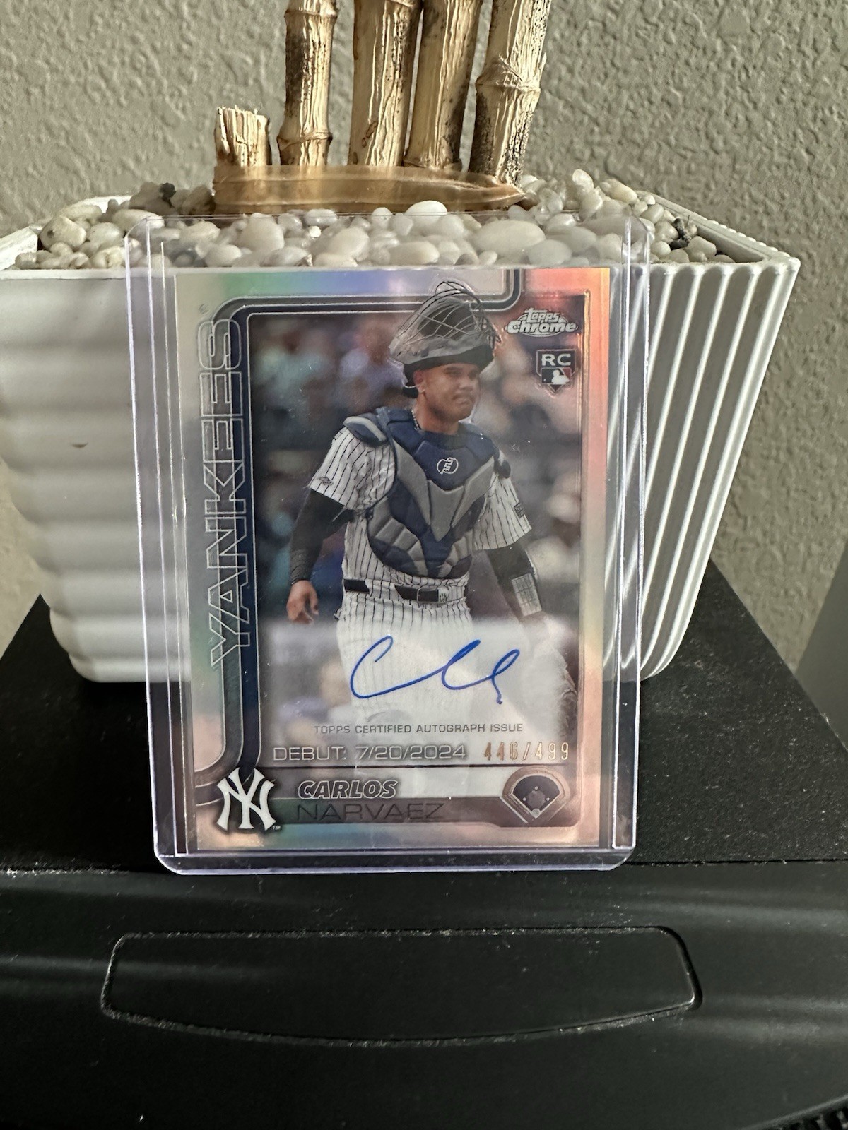 2025 Topps Chrome - Rookie Autographs Carlos Narvaez #RA-CAN Refractor /499