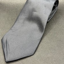 Enrico Guccini Black Silk Tie Made in USA 58" x 3.75"