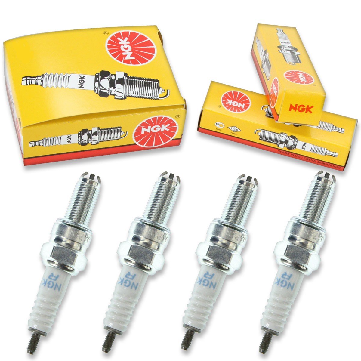 4 pc NGK 2360 CR10EK Standard Spark Plugs for U31ETR 94701-00402 94701-00386 ow