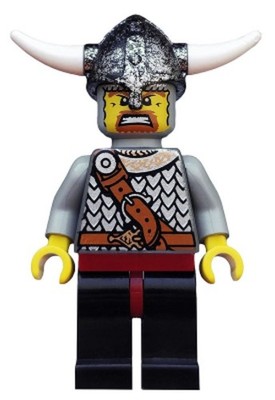 LEGO  Minifig vik003 - Viking Warrior 4c Minifigur Wikinger