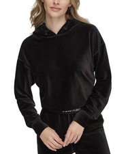 Calvin Klein Performance Womens Velour Hoodie Black XXL NEW 