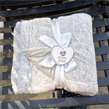 Parents Choice Gray Reversible Baby Blanket 30x40 Plush Soft Security Blanket