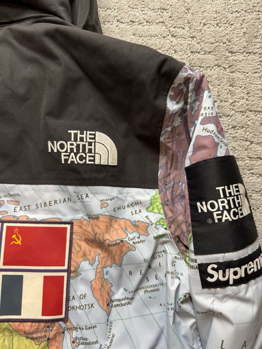 Supreme x The North Face 2014 Atlas World Map Expedition | eBay UK