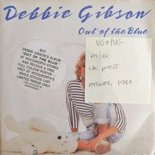 Debbie Gibson Out of The Blue / Fallen Angel Vinyl Record 7" VG+/VG A9091 1988