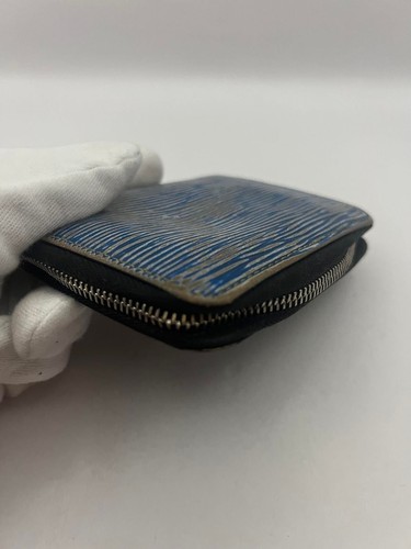 Louis Vuitton Card Wallet Card Case Leather Blue USED E0516-26 - Picture 8 of 19