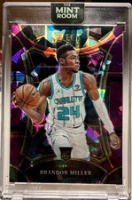 2023-24 Panini Select Mezzanine Level Brandon Miller 💥/99💥 Purple Cracked Ice 