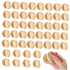 48 Pcs Castanets Wooden Musical Instrument Wood Baby Hand Finger Castanets 